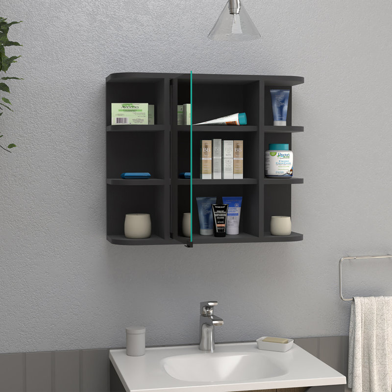 Armoire à pharmacie 23,73 l 19,79 H, Noir