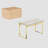 Layna Glass Top Metal Base Dining Table-1704695253
