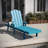 Coralie All-Weather Commercial Adjustable Lounge Chair with Fold Out Cup Holder-517191784