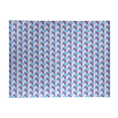 Tapis mauve/gris/bleu light skyscrapers