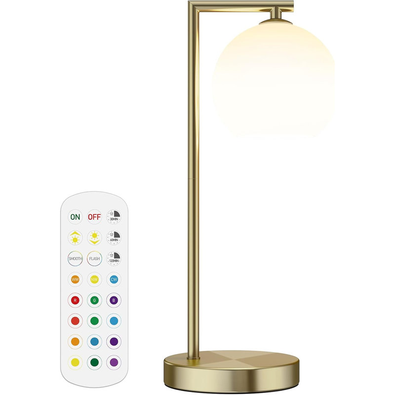 Lampe de table sans fil avec télécommande, RVB et 3 températures de couleur Rechargalbe
