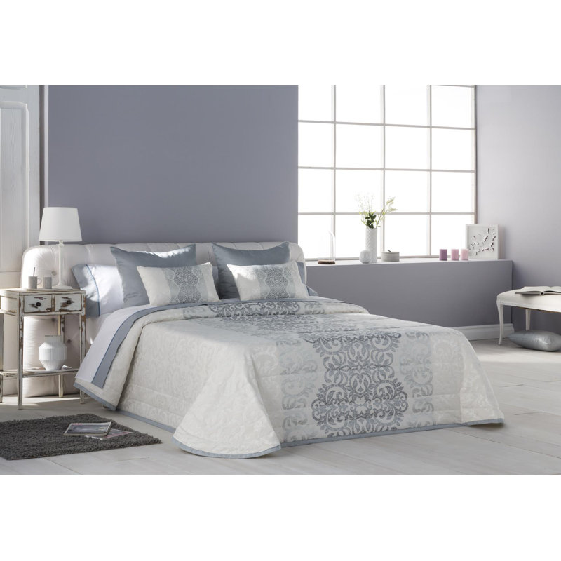 Milania Bouti Bedspread, 270 x 270 cm Bedspread, Pearl