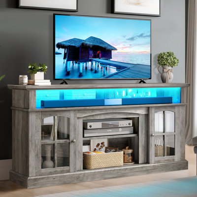 Larocco 65.7" W Farmhouse TV Stand with Power Outlet
