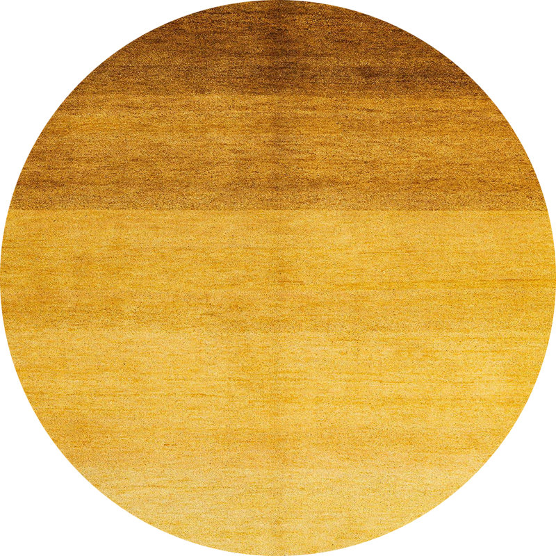 100% Machine Washable Abstract 4303 Area Rug, Round 6'