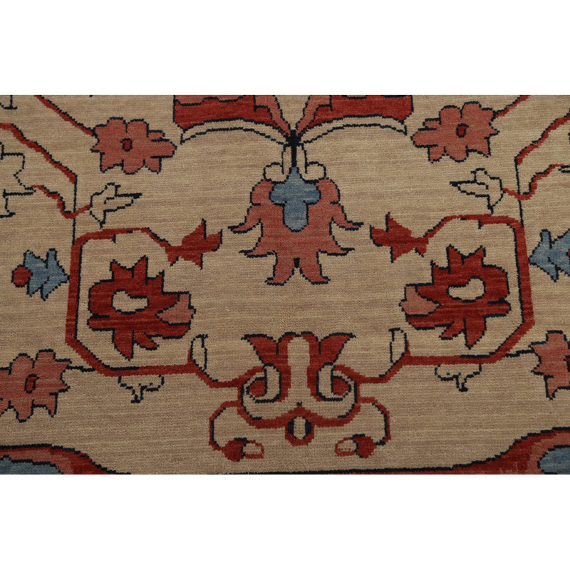 One-of-a-Kind 9'9" X 13' New Age Wool Area Rug in