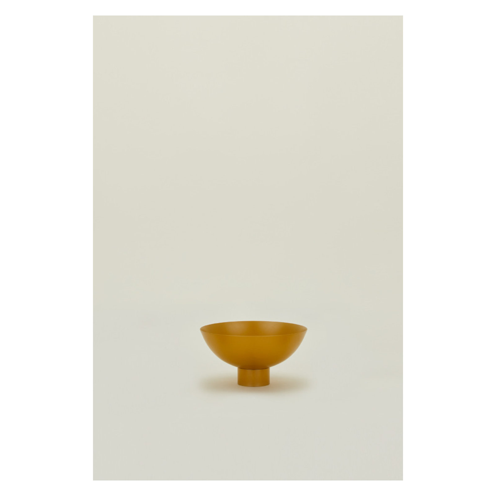 Essential Footed Bowl - Large, Mustard, 4" H x 8" W