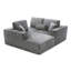Canapé modulaire de 109 po, canapé modulaire Cloud avec assise profonde, canapé modulaire en forme de L moderne avec méridienne, canapé rembourré pour le salon, sans assemblage