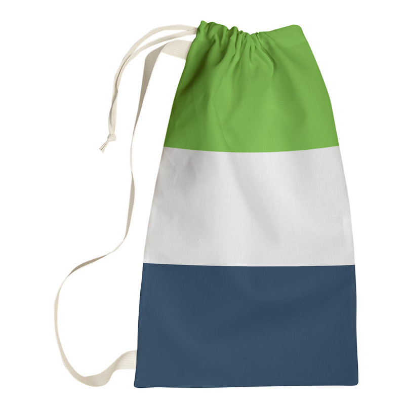 Fabric Laundry Bag with Handles, Medium (36" H x 28" W x 1.5" D), Pittsburgh White Accent
