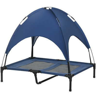 Dog Cot 36.25 x 30 x 35.5 in Metal 1 Piece Dog Cot Canopy Foldable