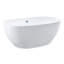 28" x 60" Freestanding Soaking Acrylic Bathtub
