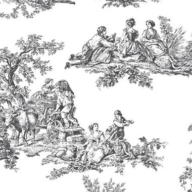 York Wallcoverings Ashford Toiles Toile Double Roll & Reviews