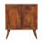 Solid Wood Quad Cabinet, 2-Shelves, Brown