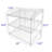 Poillucci 24" W X 14.9" D X 23.2" H 3-Open-Shelf Wire Rack for Countertop Chips Snack Book Display Organizer-61704733