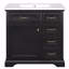 Meuble-lavabo 36 po avec lavabo, lavabo en céramique, 2 tiroirs basculants, charnières de porte à fermeture en douceur-1326579451