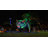 Halloween Inflatable 7ft Green Cat with Shakable Head Scary Halloween Blow up Cat with Built-in LEDs