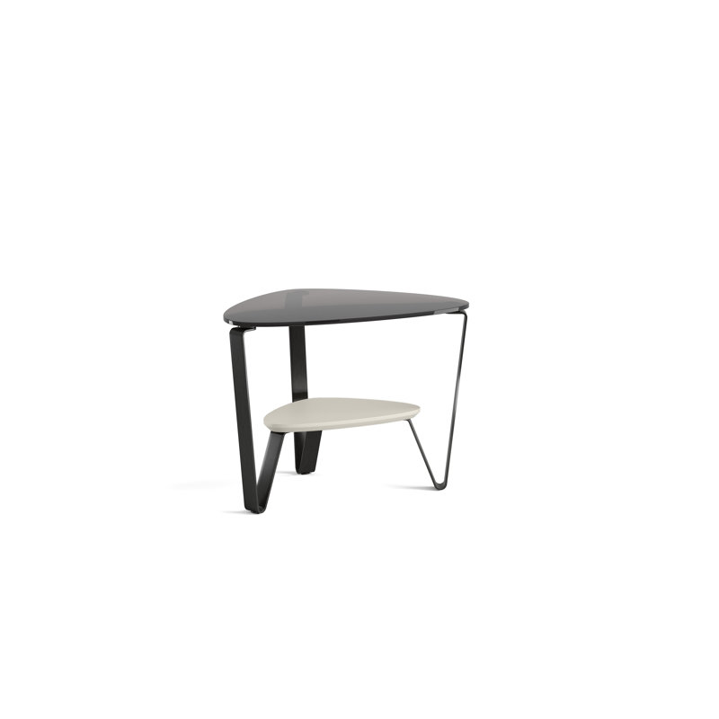 Dino Glass End Table, Stone