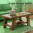 Rustic Tea Table,Spacious Coffee Table,2-Tier Center Table