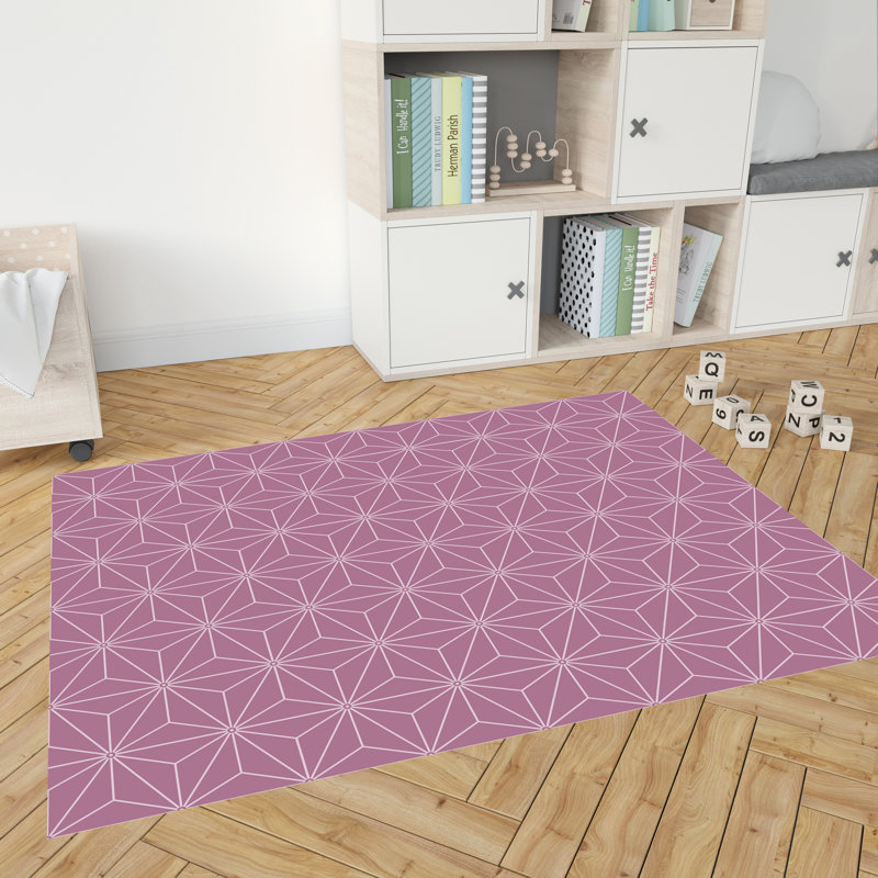 Battarbee Rectangle 100 cm x 150 cm Vinyl Area Rug