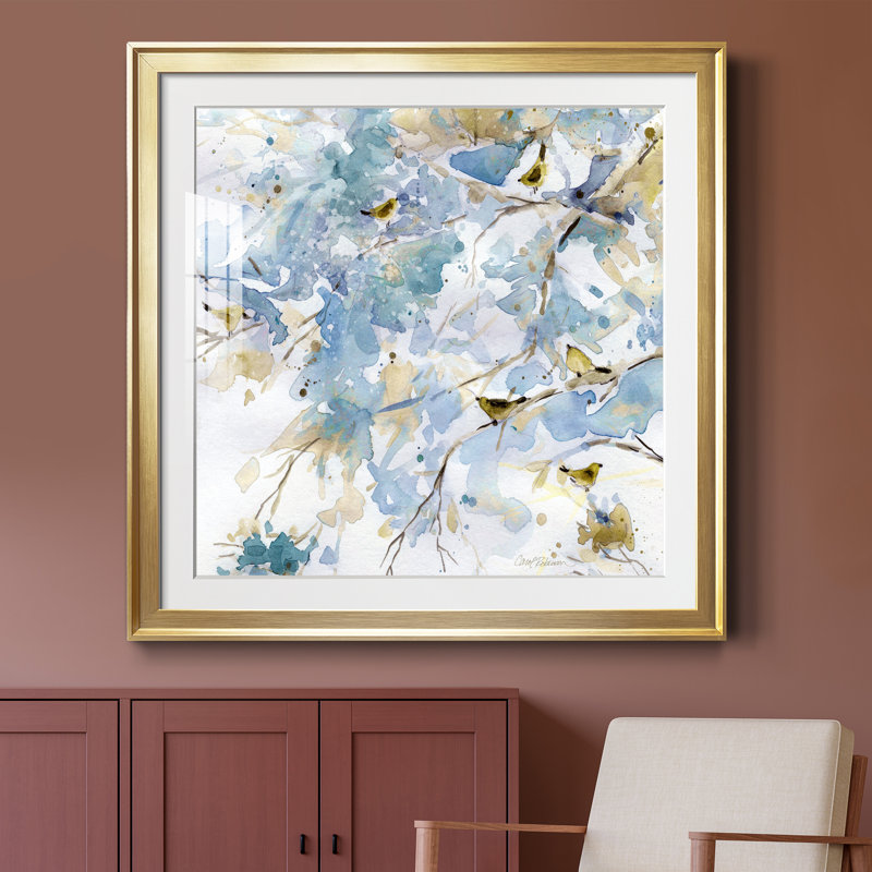 Topaz Spring II - peinture encadrée, Papier encadré doré, H 30,5 po x l 30,5 po x P 1,5 po