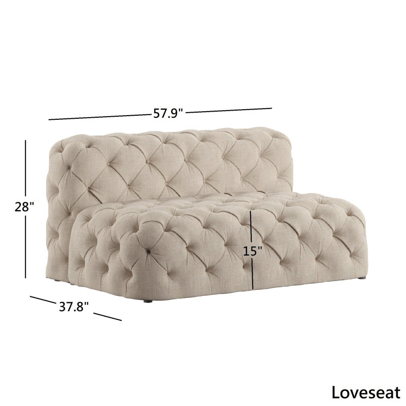Amanti Upholstered Sectional Symmetrical