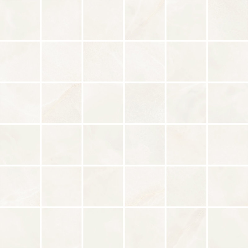 Precious Marble 2 in. x 2 in. Matte Porcelain Marble-Look Mosaic Tile (9.69 Sq. Ft. / Case), Onix White