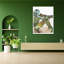 - "Garden On The Beach" par Yannick Lowery, impression d'art mural - Cadre mural en bois massif - Nature et conception abstraite-1943024816-2085517493