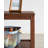 100% Solid Rubber Wood Rustic Side Table