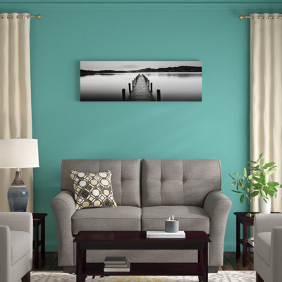 «Lake Pier II» par PhotoINC Studio - Reproduction giclée sur toile panoramique