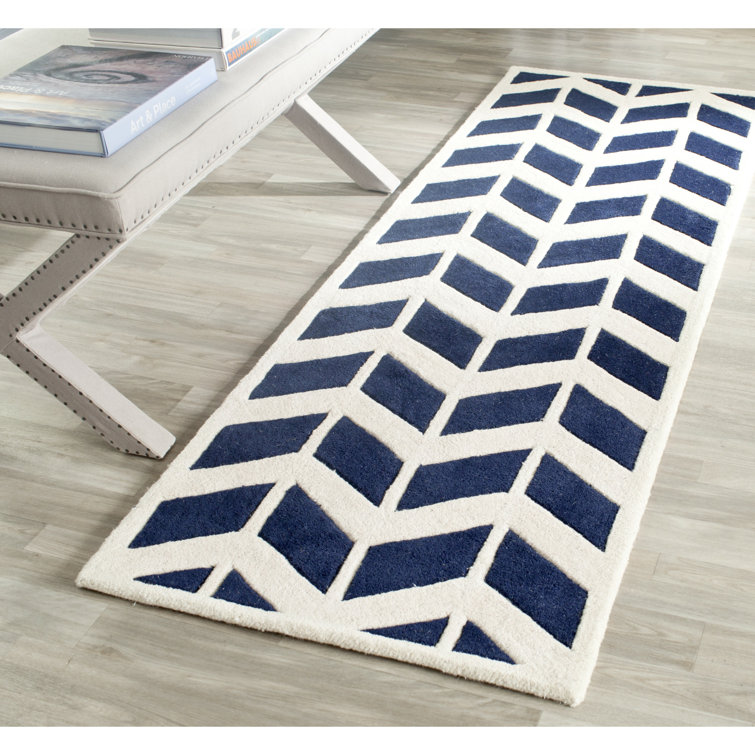 Deedie Hand Tufted Wool Geometric Rug