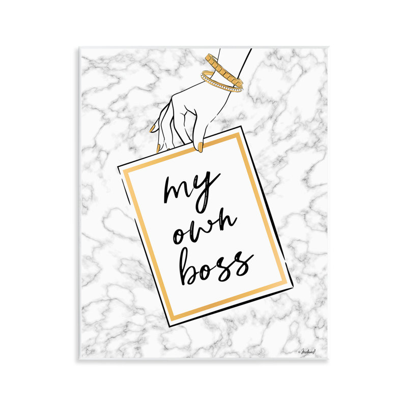 «My propre boss phrase», art mural par Martina Pavlova