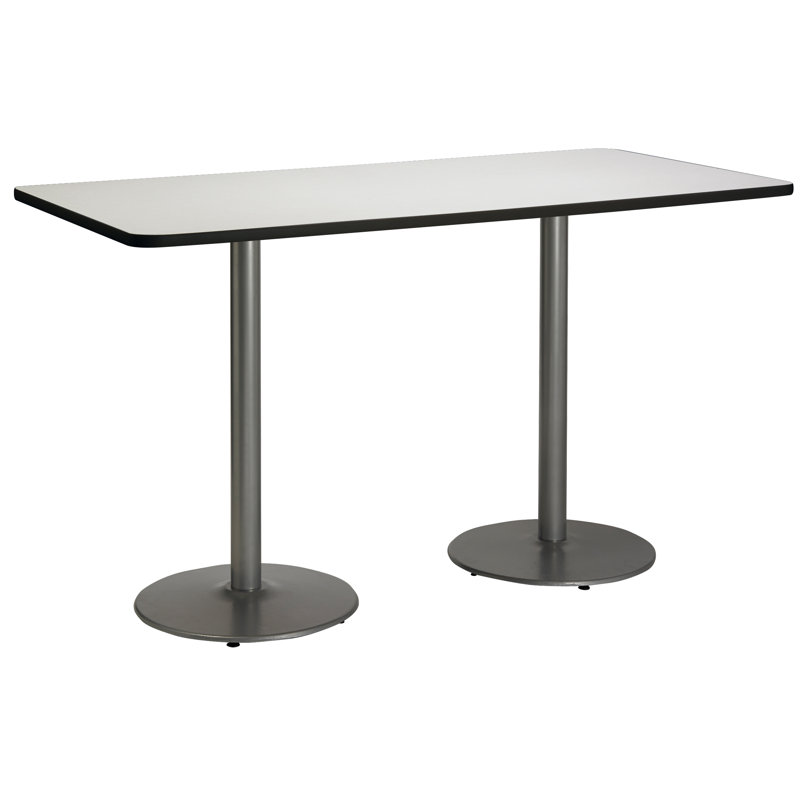 72" L Breakroom Table, Crisp Linen, 42" H x 36" W x 72" L