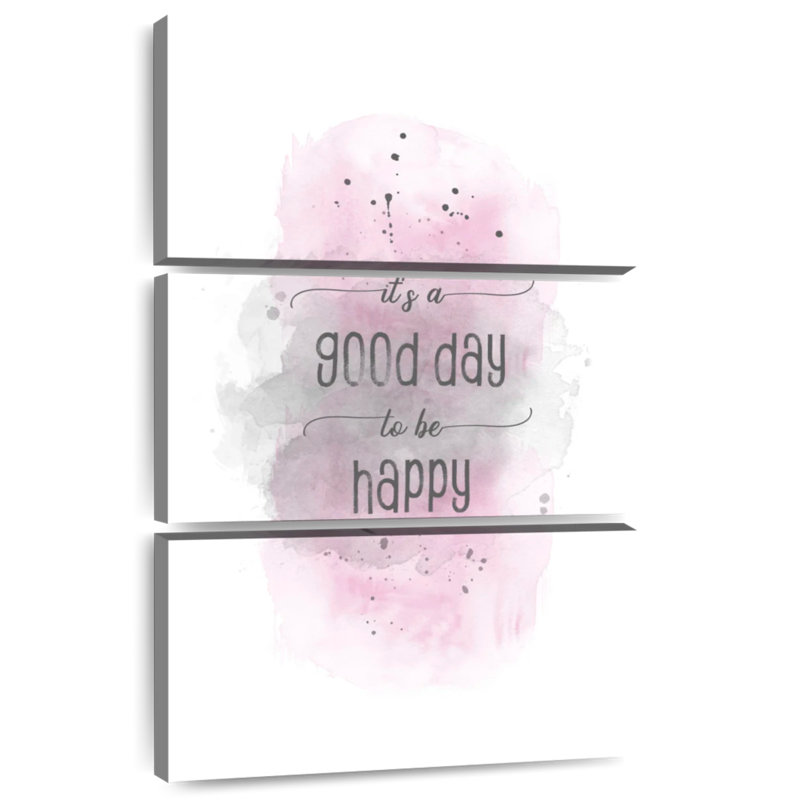Tergel Good Day To Be Happy - rose, H 32 po x l 20 po