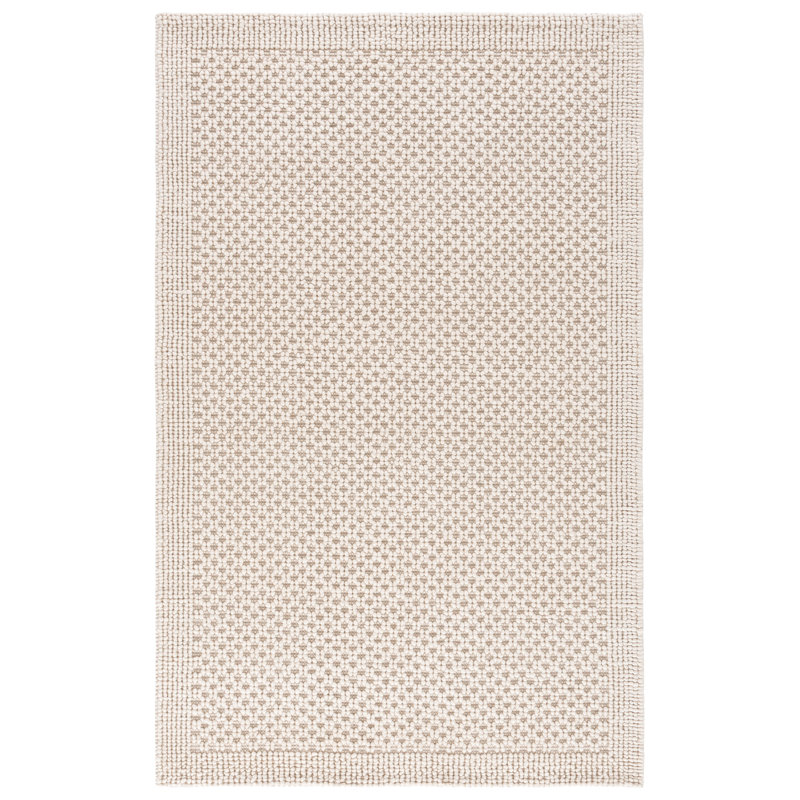 Natura Hand Woven Wool; Cotton; Recycled P.E.T Geometric Indoor Rug, Rectangle 9' x 12'