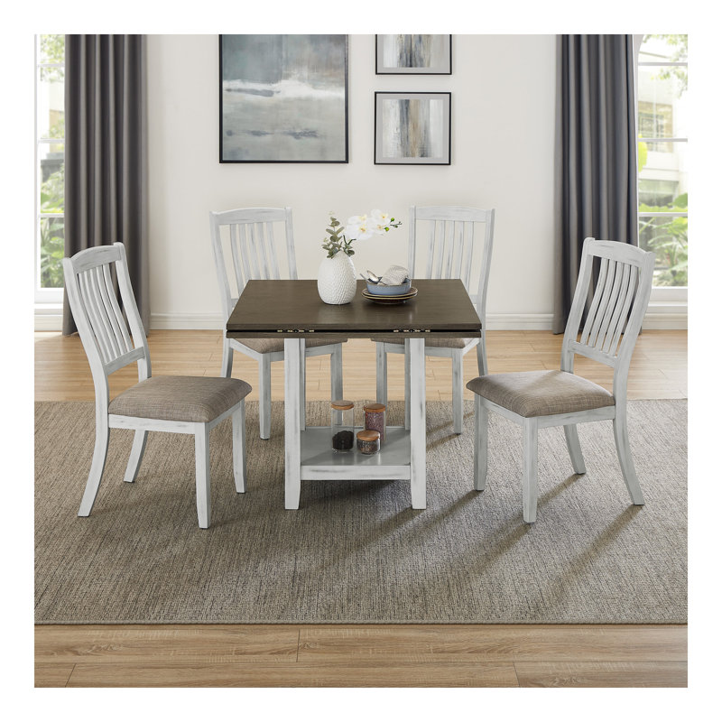 Multifunctional expansion folding table, can sit 4 people, with storage space, four side folding table can save space colleagues can also expand the use area, suitable for kitchen, living room ect.