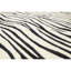 Tapis ivoire et noir noué à la main de haute qualité