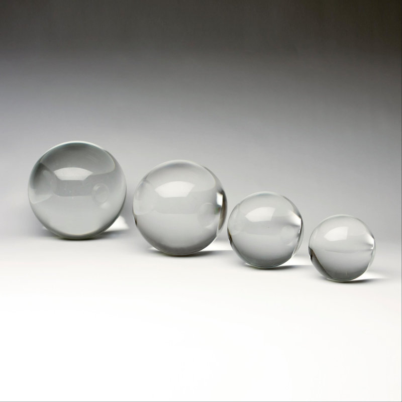 Crystal Sphere Decorative Accent Sculpture, 4" H x 4" W x 4" D