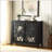 Ceara Black Finish Console Cabinet