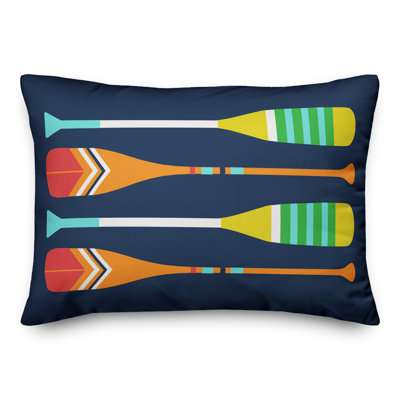 Nautical Oars Throw Pillow