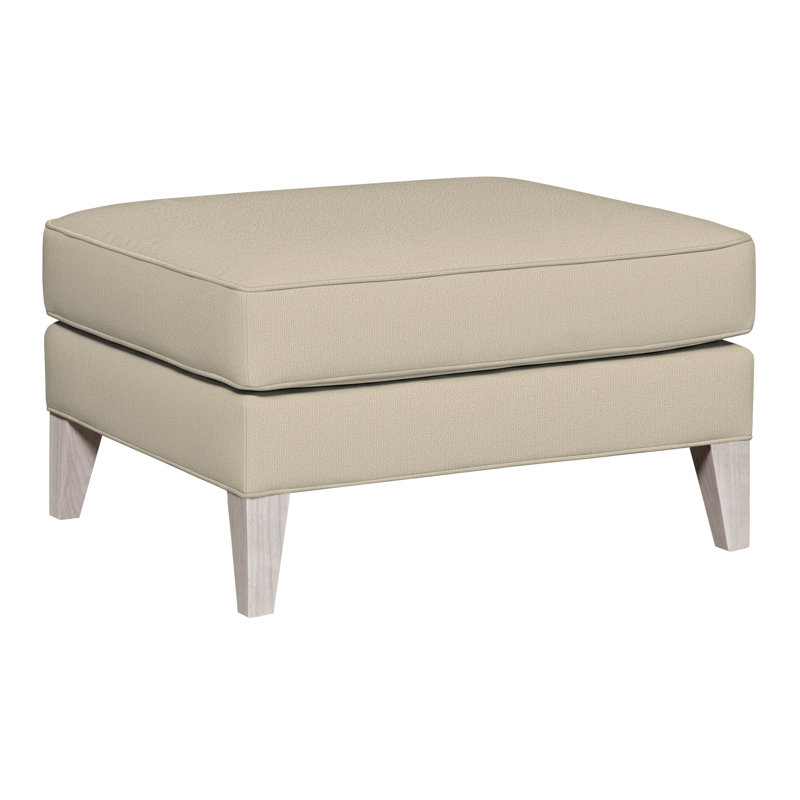 Burlingame Ottoman, Dove Gray, Tuck Linen