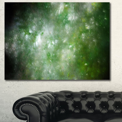 " Blur Green Starry Fractal Sky "