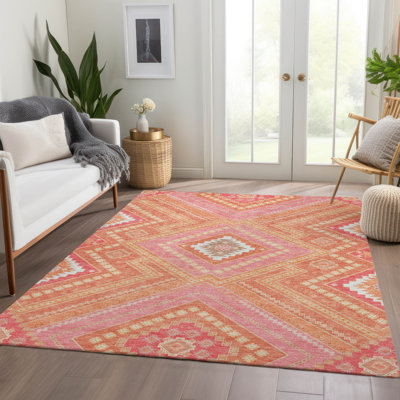 Tapis tribal Guada AMF1010 lavable à la machine de qualité supérieure