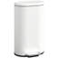 Slim Rectangular Pedal Bin with Soft-Close Lid, 30L Kitchen Bin-120768087