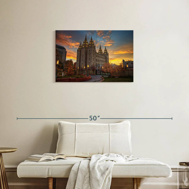Adella Temple Square, 20" H x 30" W