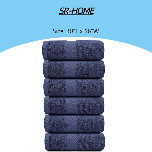 SR-HOME Luxury 6 Piece Towel Set