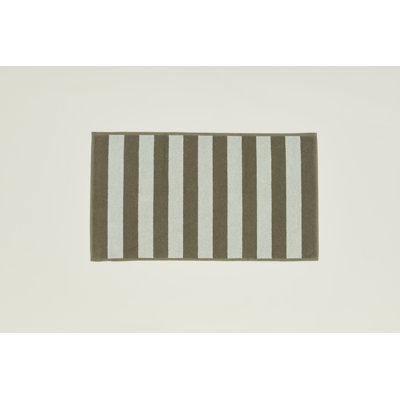 Simple Striped 100% Cotton Bath Mat