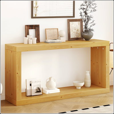 Table d'entrée moderne et minimaliste, design carré de mode, facile à assembler, convient à l'entrée, au couloir, au salon, au vestibule