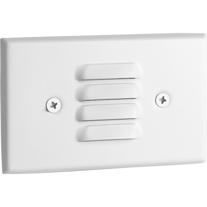 White Integrated LED Indoor Louvered Step Light