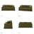 Wimberly 80.5" Farmhouse Upholstered Slipcovered Sofa-661543984