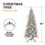 Arbre de Noël floqué avec support en métal-377732784-377732815