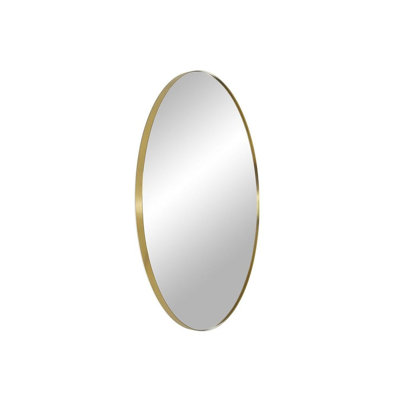 Oxford Round Brass Mirror